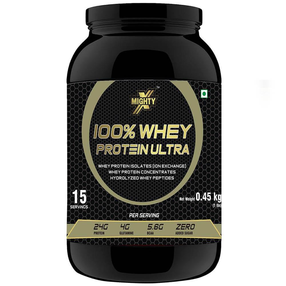 1 - MightyX 100% Whey Protein Ultra,  1 lb  Chocolate 