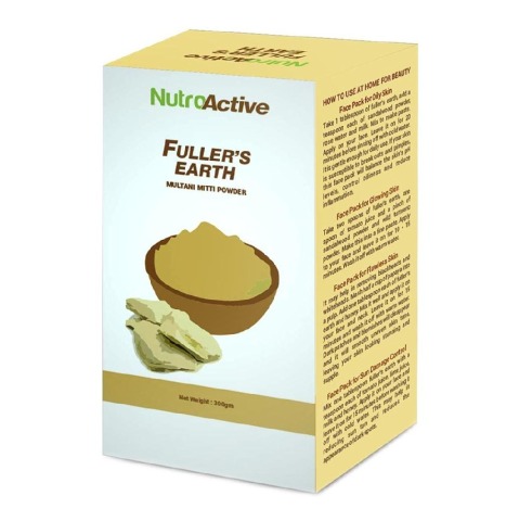 NutroActive Fuller's Earth Multani Mitti Powder,  300 g  for All Skin Types 