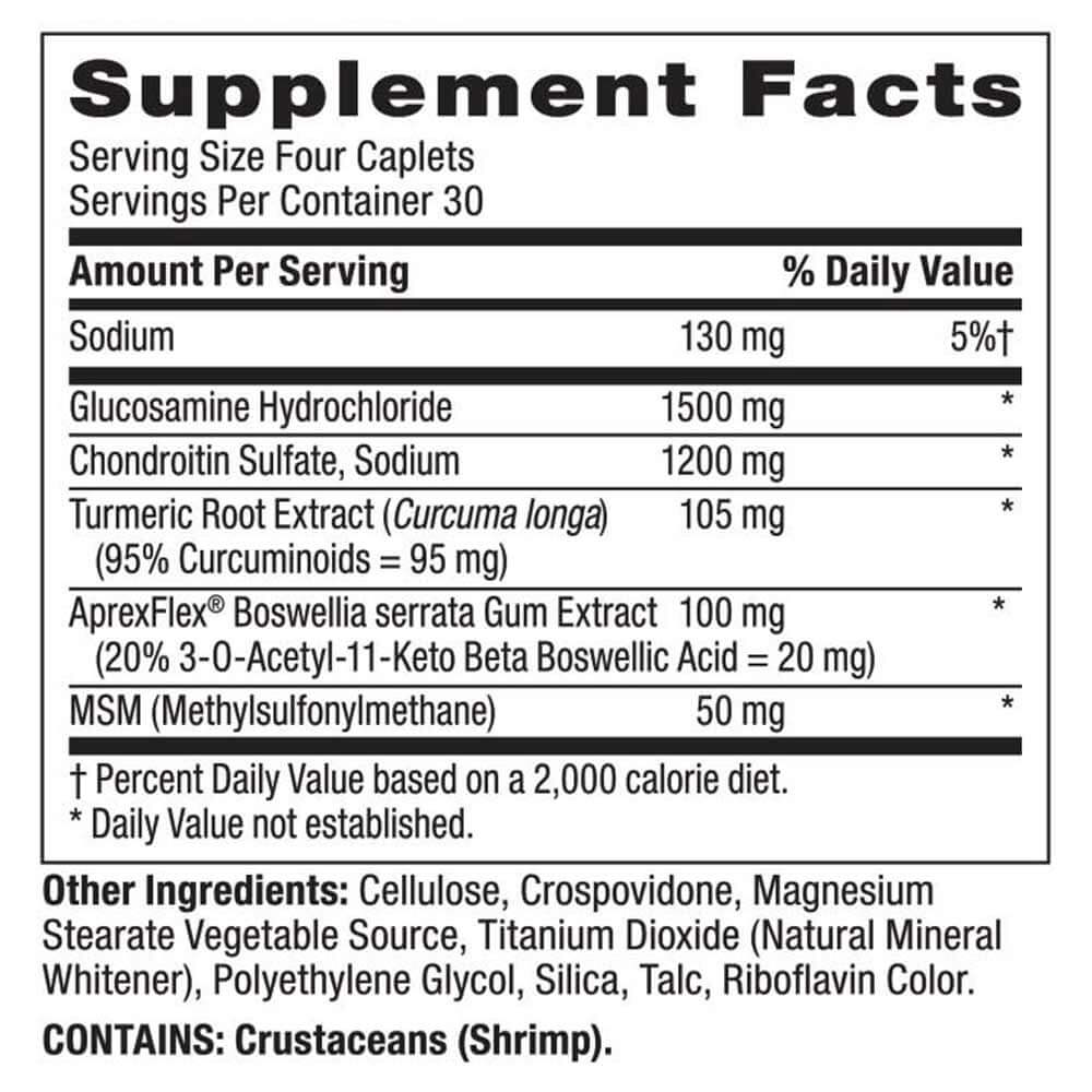 supplement - GNC Triflex Fast Acting,  120 caplets 