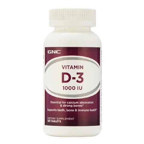 1 - GNC Vitamin D-3 (1000 IU),  180 tablet(s) 