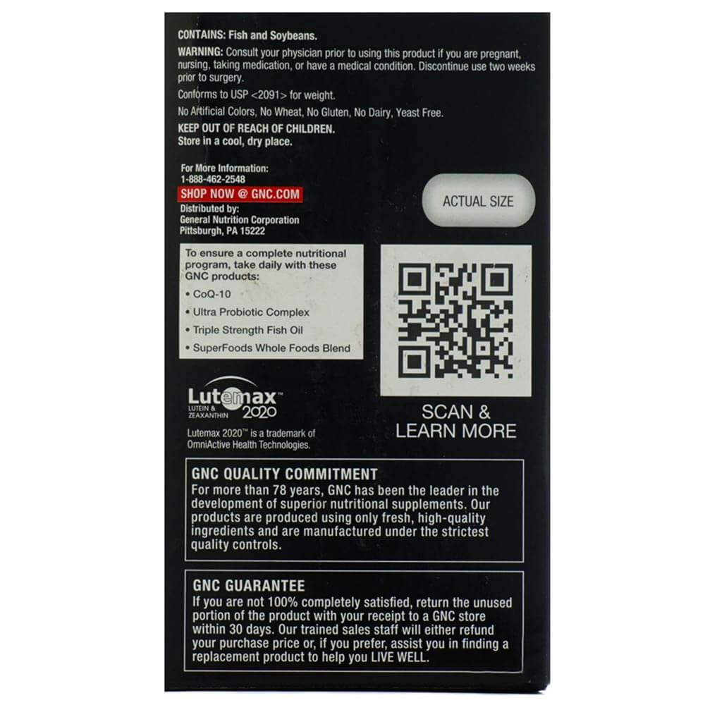 back - GNC Mega Men Diabetic Support,  90 caplets 