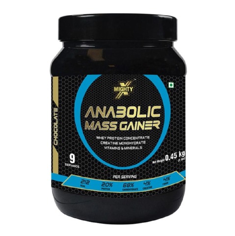 1 - MightyX Anabolic Mass Gainer,  1 lb  Chocolate 