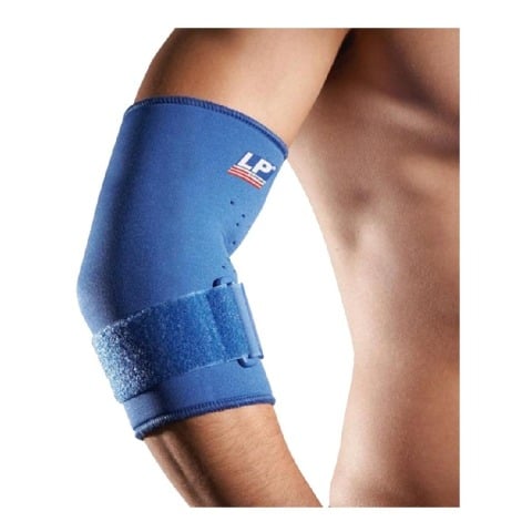 1 - LP Support Tennis Elbow Support with Strap (723),  Blue  Large 