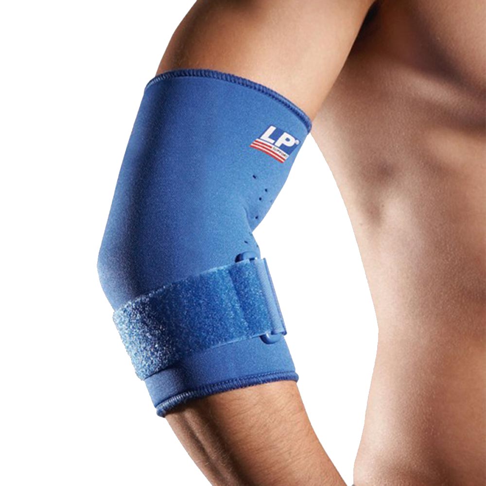 1 - LP Support Tennis Elbow Support with Strap (723),  Blue  Large 