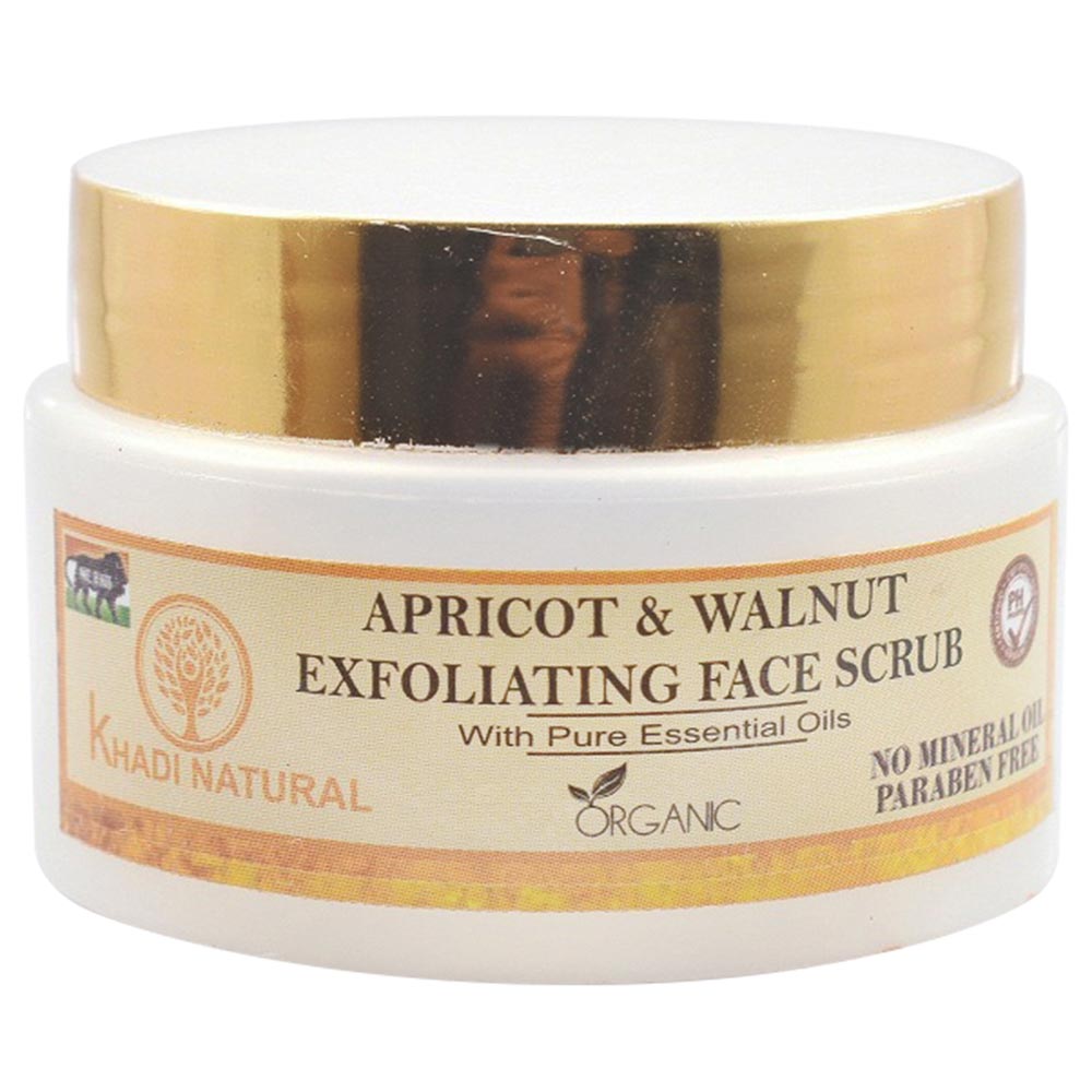 2 - Khadi Natural Exfoliating Face Scrub,  50 g  Apricot & Walnut 