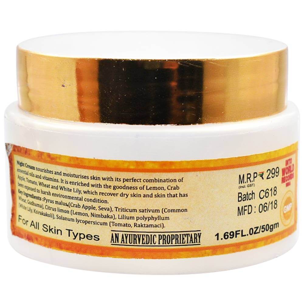 back - Khadi Natural Nourishing Night Cream,  50 g  for All Skin Types 