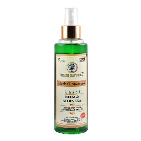 2 - Khadi Natural Herbal Shampoo,  210 ml  Neem & Aloevera 
