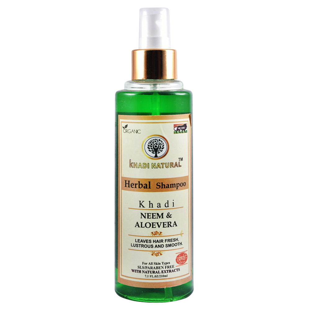 2 - Khadi Natural Herbal Shampoo,  210 ml  Neem & Aloevera 