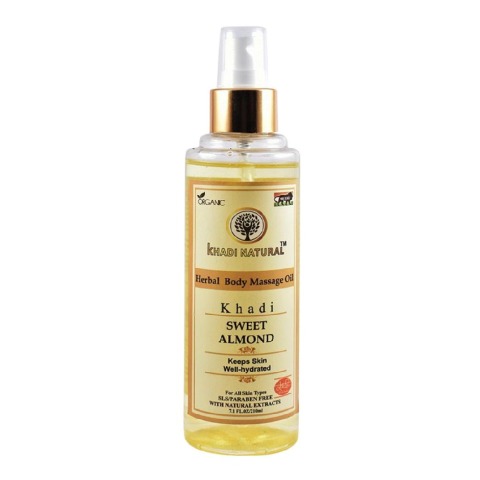 2 - Khadi Natural Herbal Body Massage Oil,  210 ml  Sweet Almond 