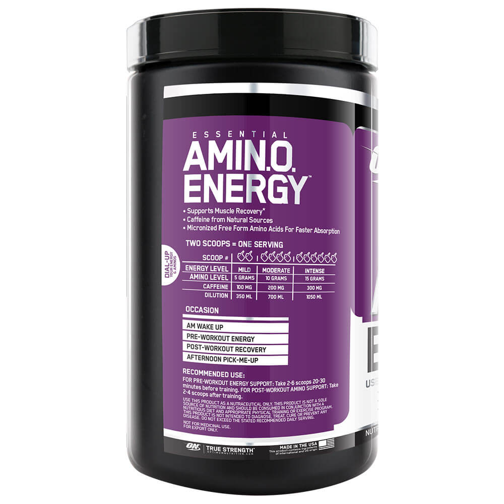 3 - ON (Optimum Nutrition) Essential Amino Energy,  0.6 lb  Concord Grape 