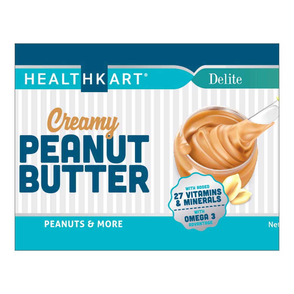 HealthKart Peanut Butter Fortified with Vitamins & Minerals Unsweetened