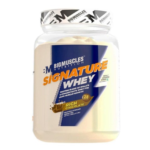 Big Muscles Signature Whey,  2 lb  Rich Chocolate 