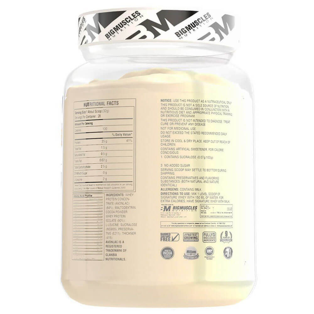 supplementinfo - Big Muscles Signature Whey,  2 lb  Rich Chocolate 