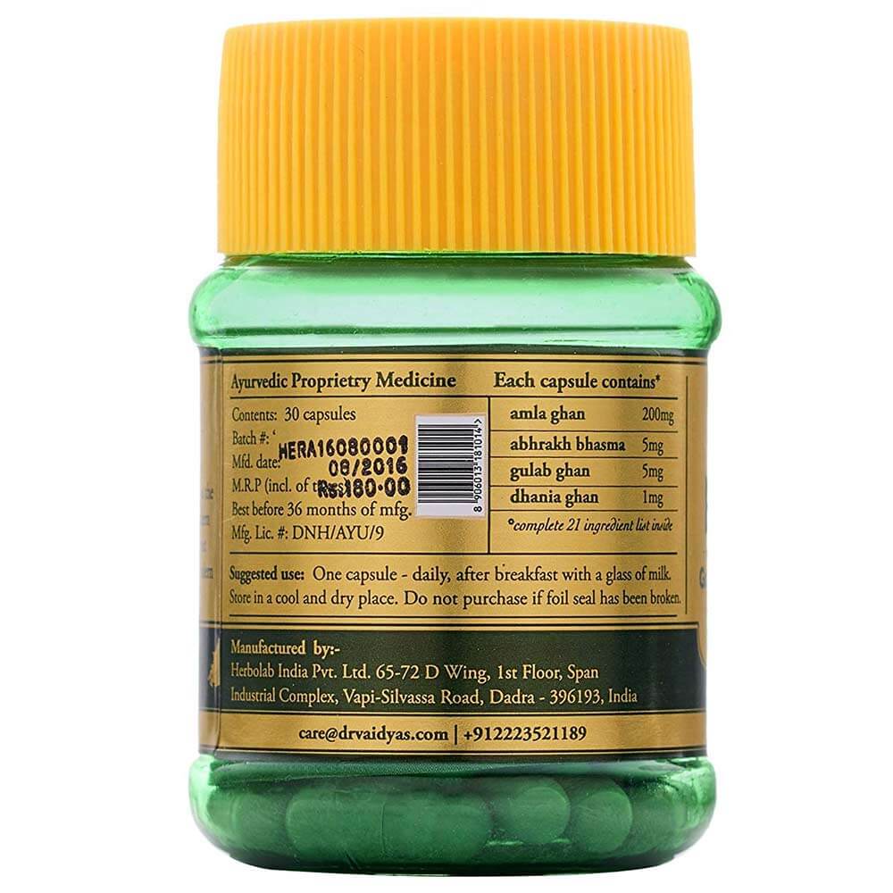 back - Dr. Vaidya's Herbofit (Pack of 2),  30 capsules 