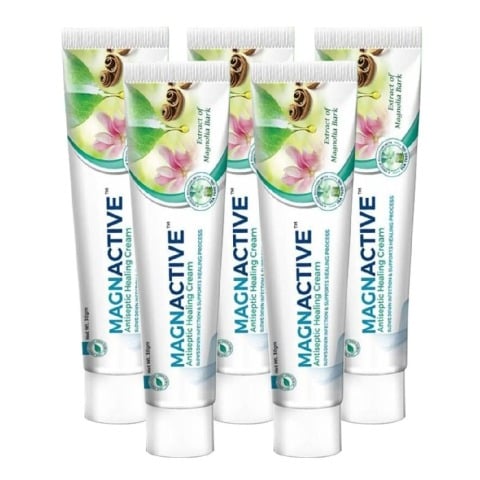 Green Cure Magnactive Antiseptic Healing Cream, Instant & Quick Relief (Pack of 5) 30 g