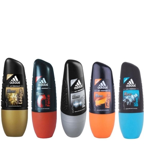 Adidas Victory League Team Force Dynamic Pluse Deep Energy Ice Dive Deodorant Combo of 5,  50 ml  for Women & Men 