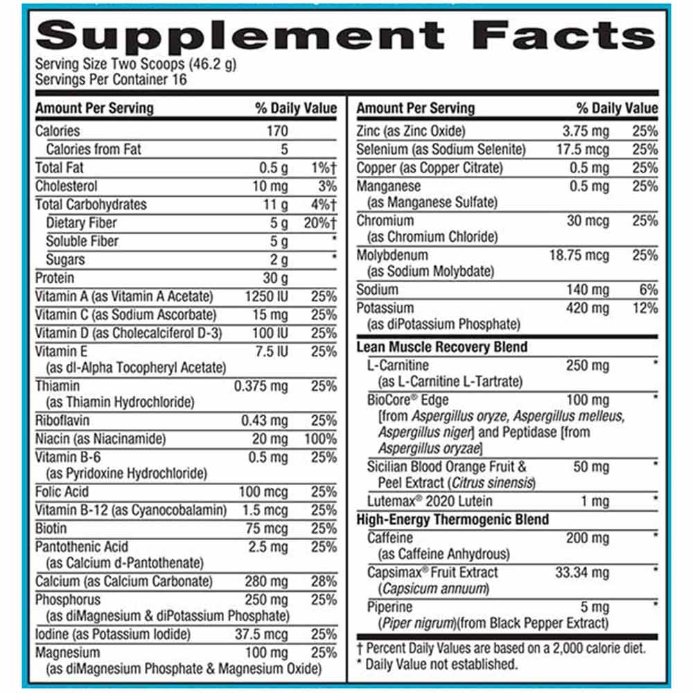 2 - GNC Lean Shake Burn,  1.63 lb  Vanilla Creme 