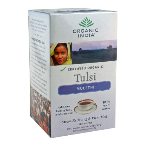 Organic India Certified Tulsi Tea, Mulethi 18 Piece(s)/Pack Organic India Certified Tulsi Tea, Mulethi 18 Piece(s)/Pack