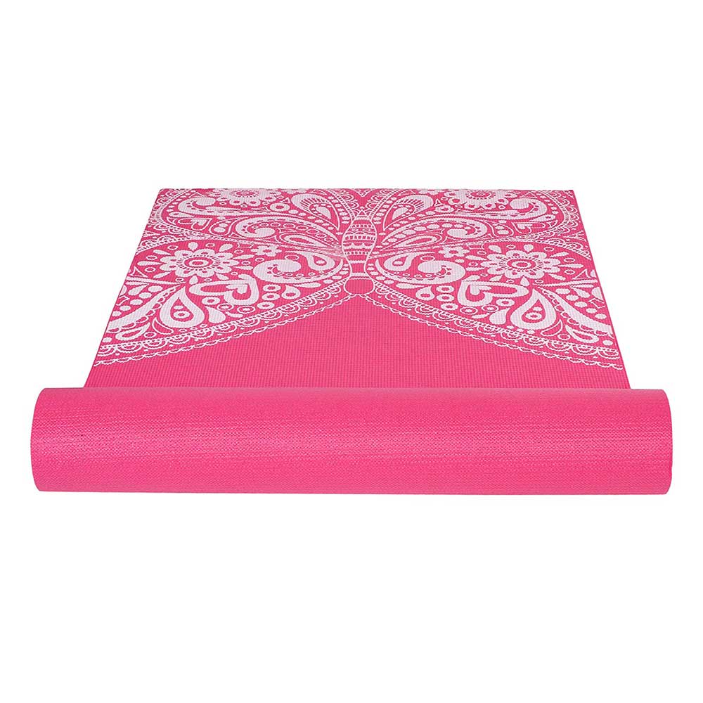 4 - Strauss Meditation Butterfly Yoga Mat,  Pink  5 mm 