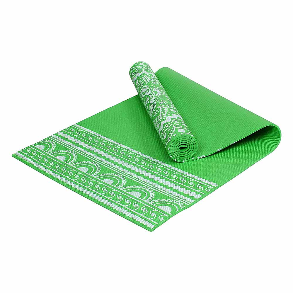 3 - Strauss Meditation Designer Yoga Mat,  Green  5 mm 