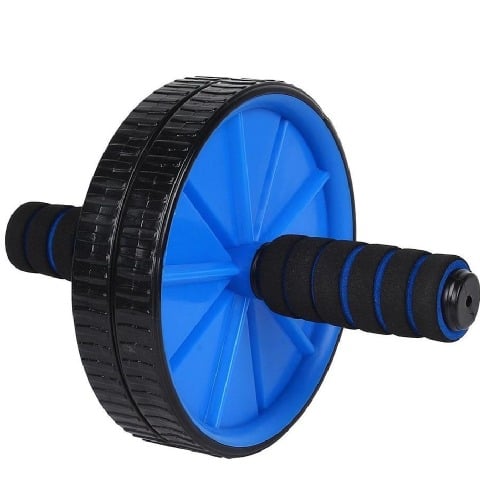 3 - Strauss Double Exercise Wheel,  Blue  560 g 