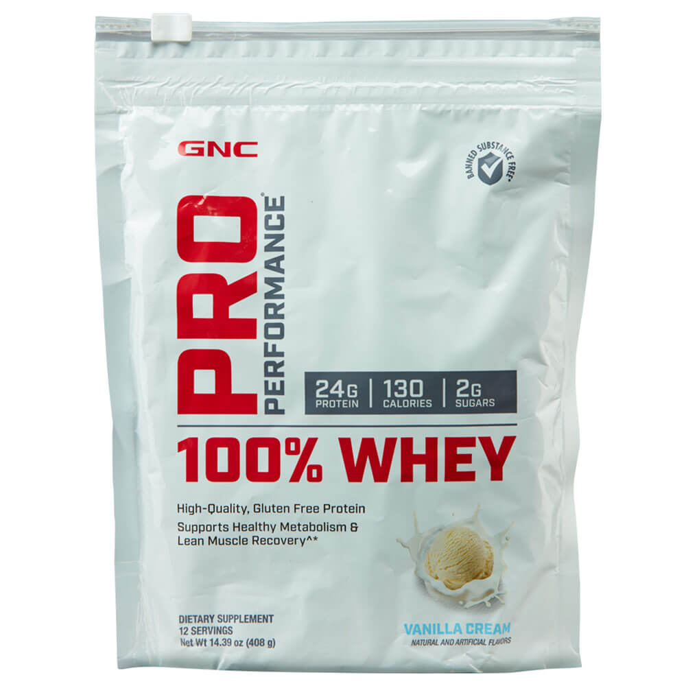 1 - GNC Pro Performance 100% Whey Protein,  1.05 lb  Vanilla 