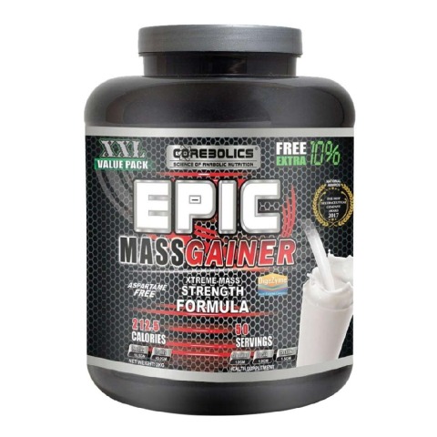 Corebolics Epic Mass Gainer,  6.6 lb  Vanilla Milkshake 