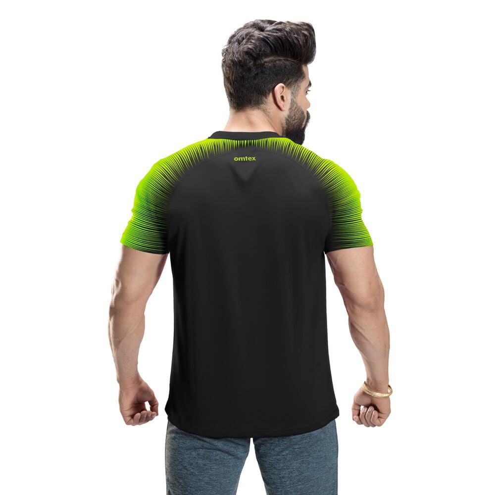 2 - Omtex Gym T Shirt Spider 007,  Black  XXL 
