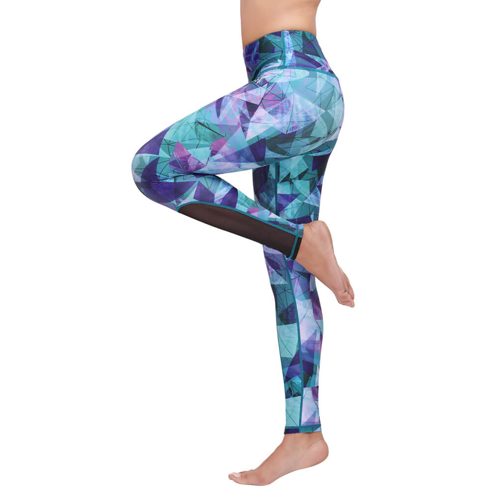 3 - Swee Women's Plain Leggings (SweeAth104),  Blue  XXL 