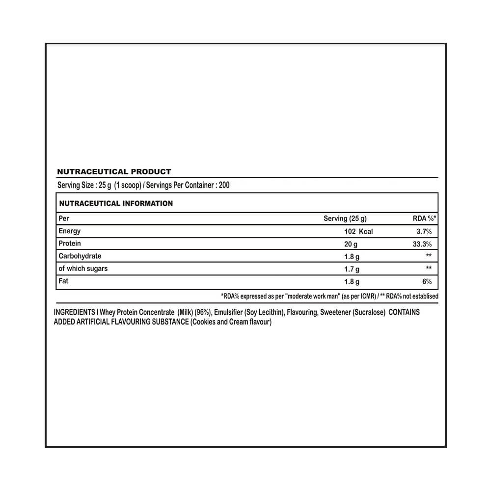 supplement - Myprotein Impact Whey Protein,  11 lb  Cookies & Cream 