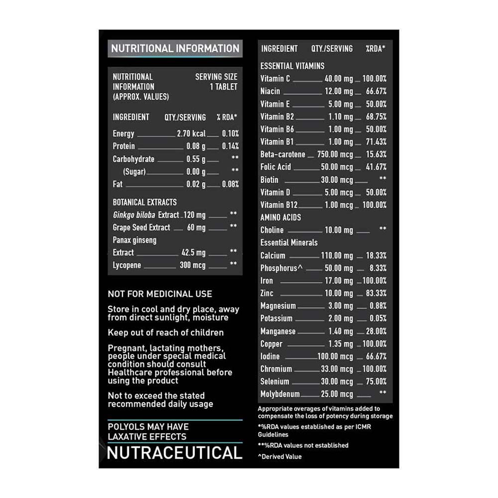 MuscleBlaze MB-VITE Multivitamin 120 tablet(s) Unflavoured & Super Gainer XXL Combo