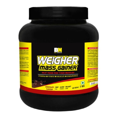 Bigg Nutrition Weigher Mass Gainer, 2.2 lb Chocolate