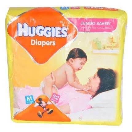 Huggies Care Diapers, Medium 52 Piece(s)/Pack