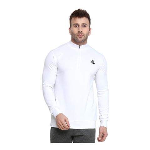1 - Aesthetic Bodies Men's Dry Fit Drag Jacket, White Medium