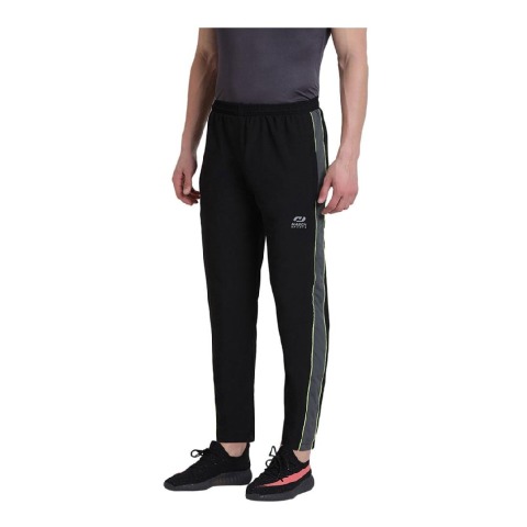 2 - Masch Mens Regular Fit Polyester Track Pants (MSTP 1218 CS SP2PIP BGNEON),  Black  Small 