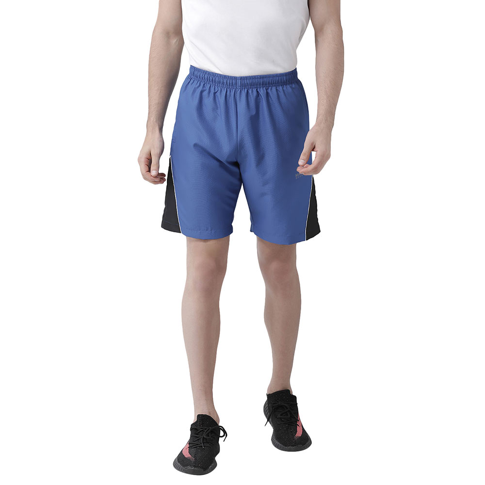1 - Masch Mens Regular Fit Polyester Shorts (MSSH 0619 CS ST RBBLK),  Small  Royal Blue 