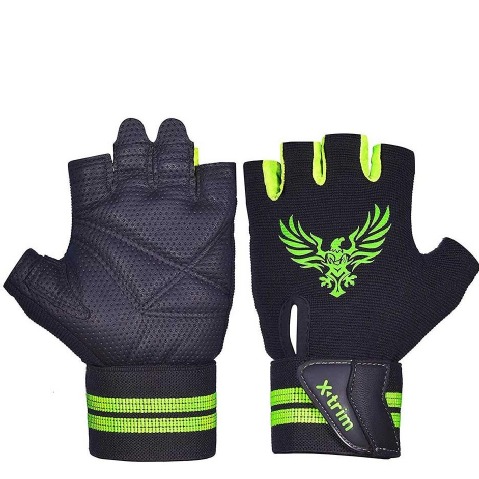 3 - Xtrim Wrist Warp Gym Gloves,  Black  XXL 