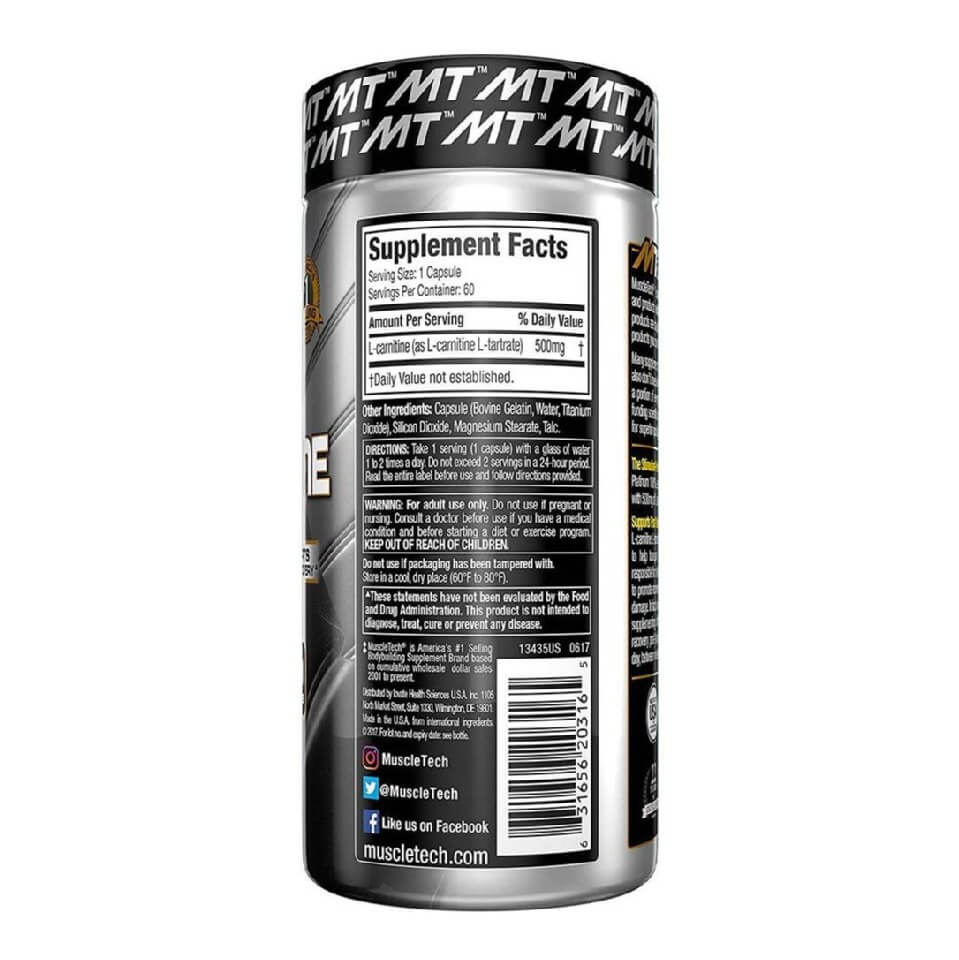 muscletech platinum l-carnitine Muscletech platinum Carnitine-180Serv.-180Tabs main image 0