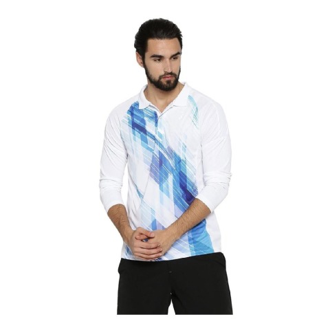 2 - Campus Sutra Graphic Print Men Polo Neck T Shirt,  White  XL 