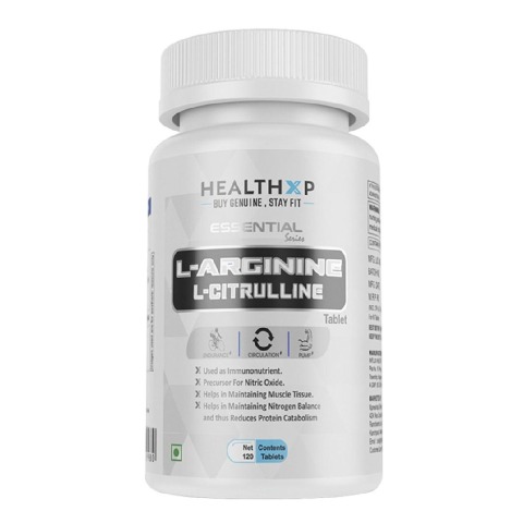 HealthXP Essential Series L Arginine L Citrulline, 120 tablet(s)