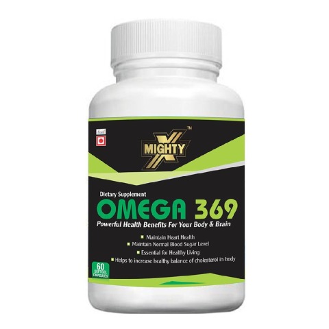 1 - MightyX Omega 3 6 9,  60 capsules 