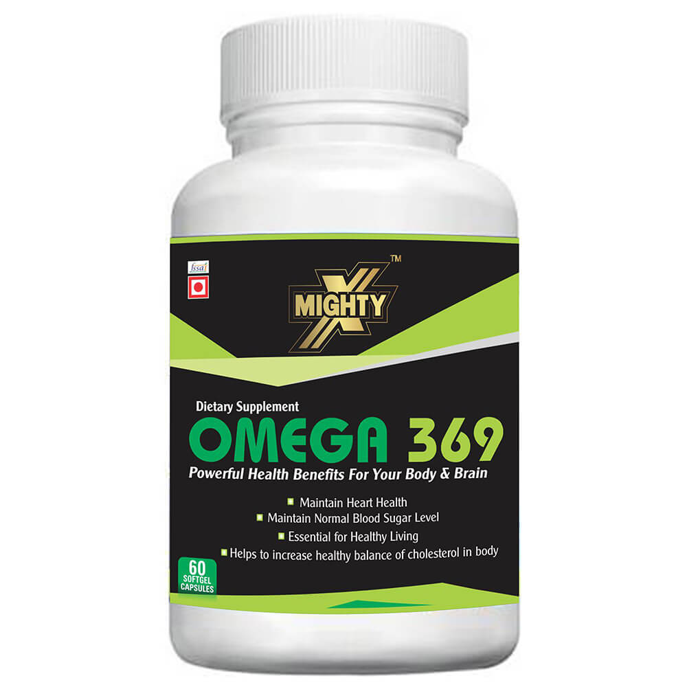1 - MightyX Omega 3 6 9,  60 capsules 