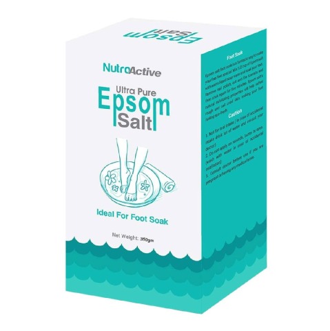 NutroActive Ultra Pure Epsom Salt,  350 g  Ideal for Foot Soak 