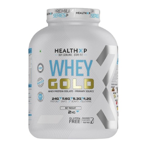 1 - HealthXP Premium Series Whey Gold, 4.4 lb Chocolate Fudge