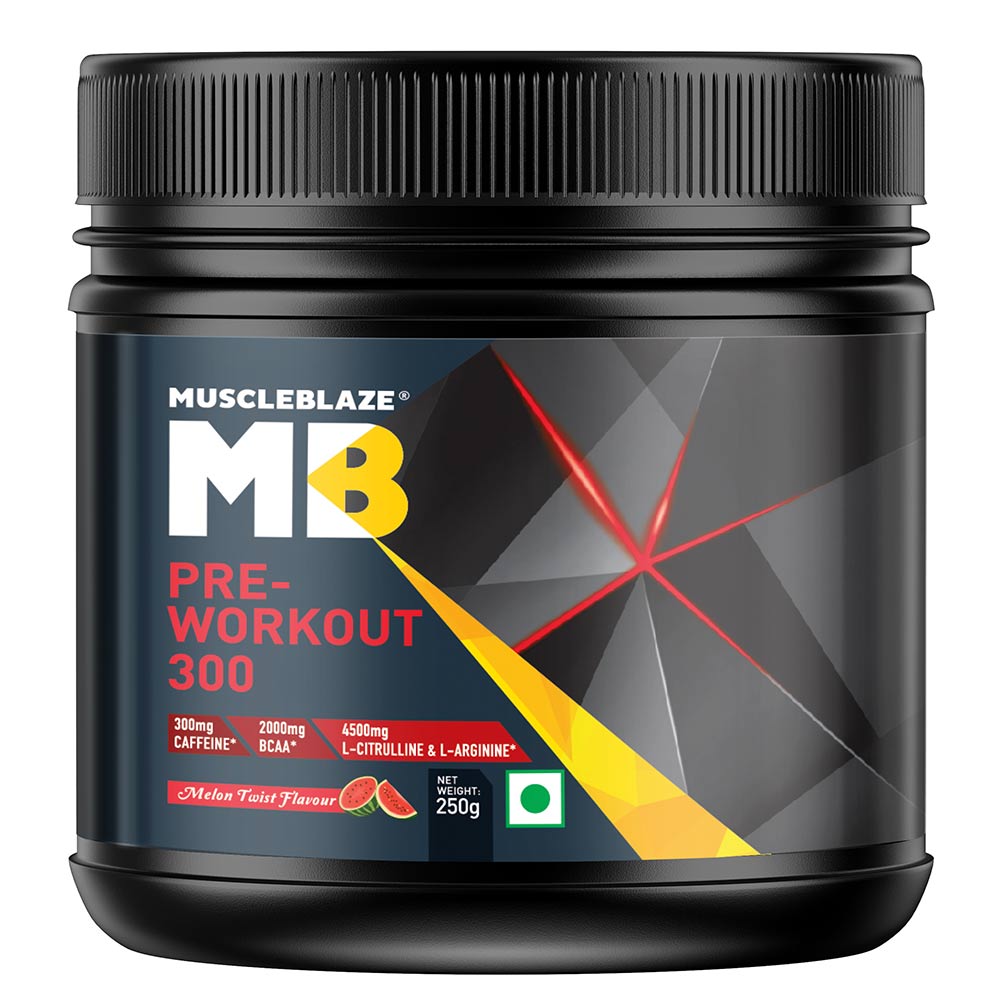 Muscleblaze Pre Workout 300 Melon Twist 0 55lb 250g