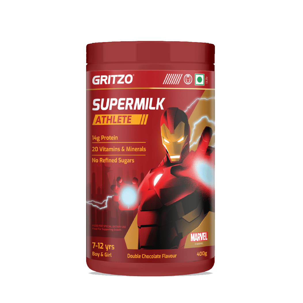 2 - Supermilk Athlete 7-12 Years,  400 g  Double Chocolate (Iron Man)  7-12 Yrs  Boy/Girl 