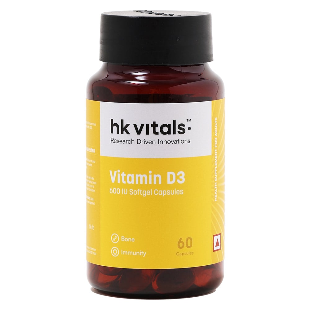 1 - HK Vitals Vitamin D3 by HealthKart,  60 capsules