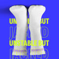 3 - Smash Socks,  White - Unstable but Jacked&nbsp;Socks  Crew Length 