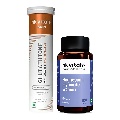 Glutathione Effervescent Orange 15 Tabs and Magnesium Glycinate for Women 120 Tabs Combo