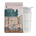 TrueBasics Clean Whey Protein Isolate + Concentrate 2.2 lb Chocolate & Steel Pro Shaker 700 ml Combo